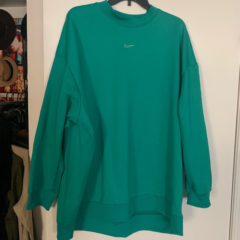 Green Nike Therma-Fit Sweatshirt Fleece Lined XXL